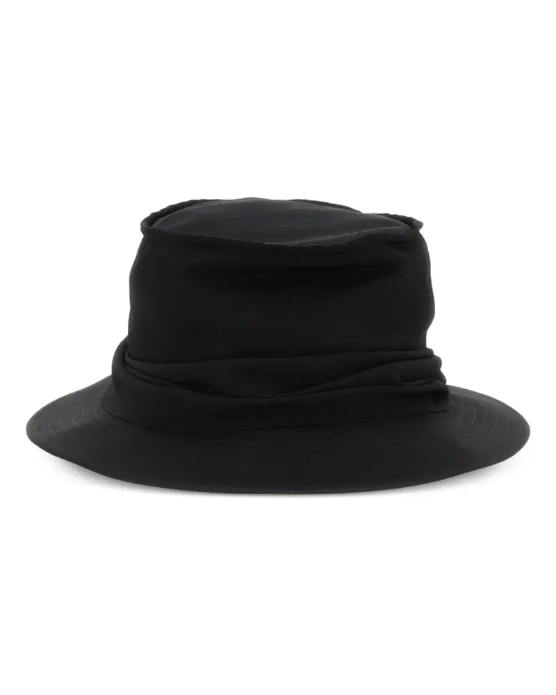 Yohji Yamamoto Drapierter Hut - Schwarz Schwarz