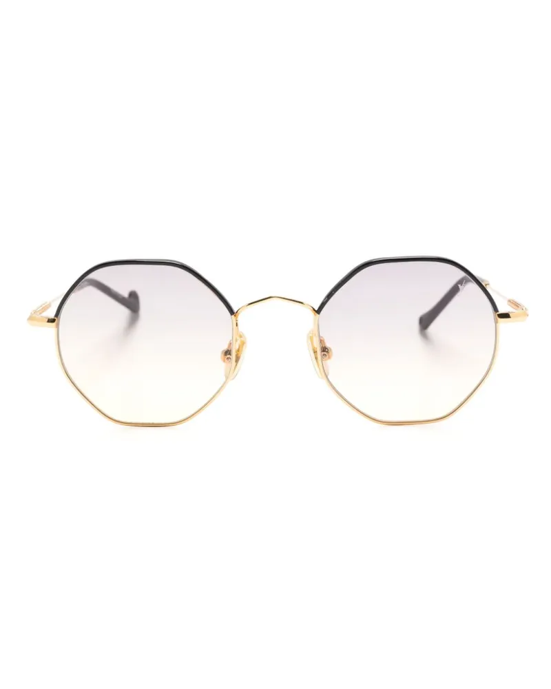 Eyepetizer Namib Sonnenbrille mit geometrischem Gestell - Gold Gold