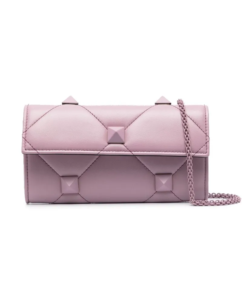 Valentino Garavani Roman Stud Clutch Violett