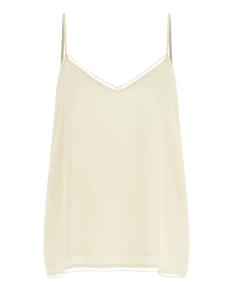 Fabiana Filippi V-neck sleeveless top - Nude Nude