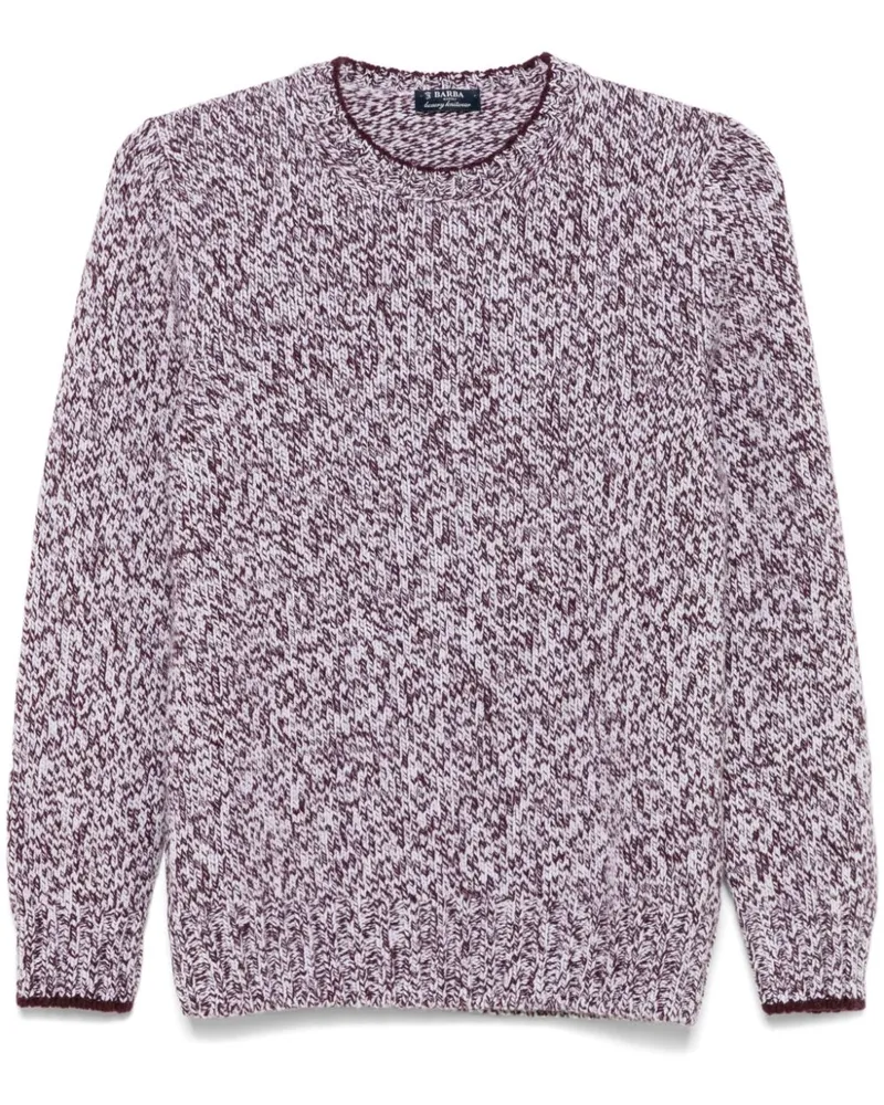 BARBA Klassischer Pullover - Rot Rot