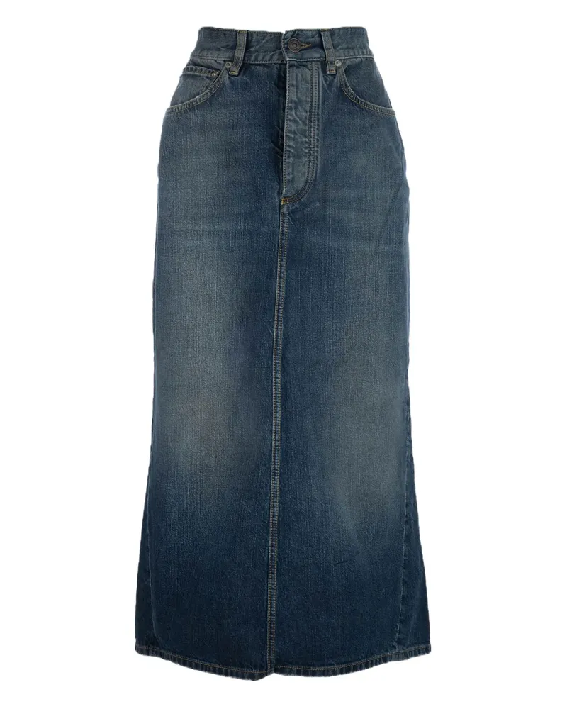 Balenciaga Maxirock aus Denim - Blau Blau