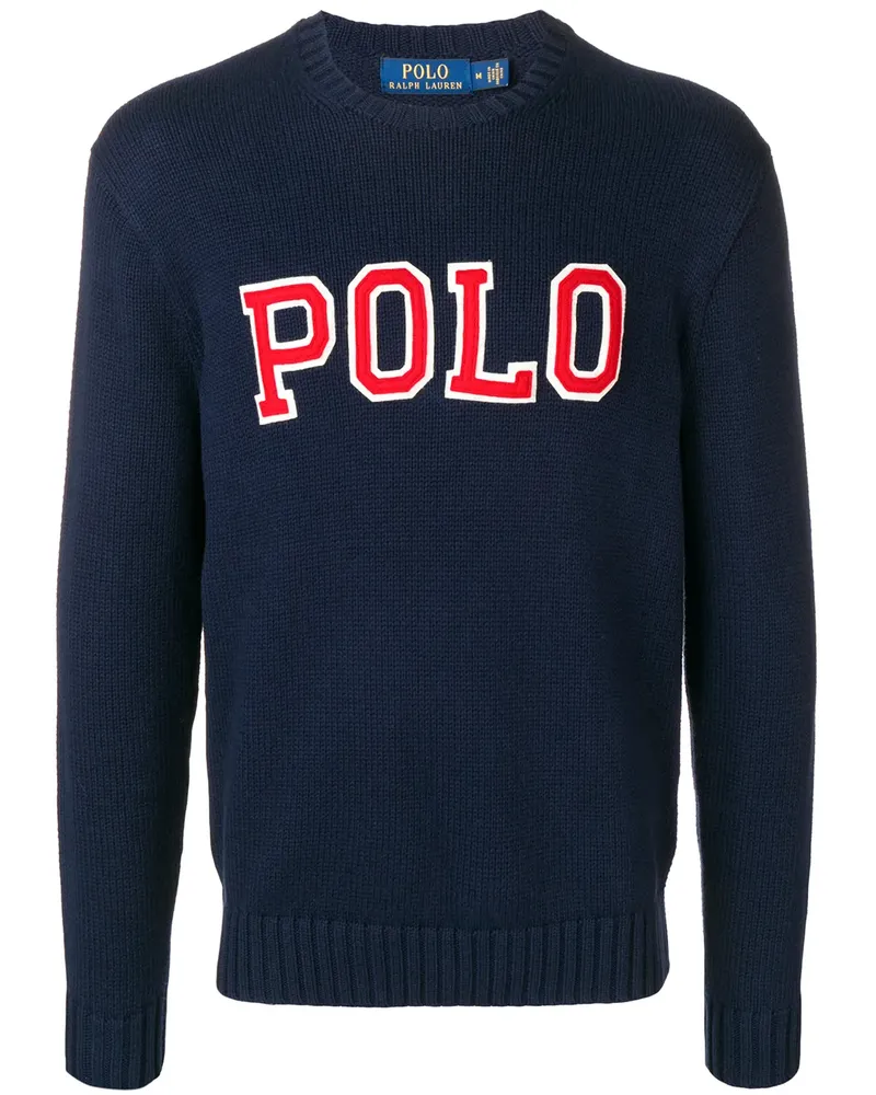 Ralph Lauren Pullover im Varsity-Look - Blau Blau