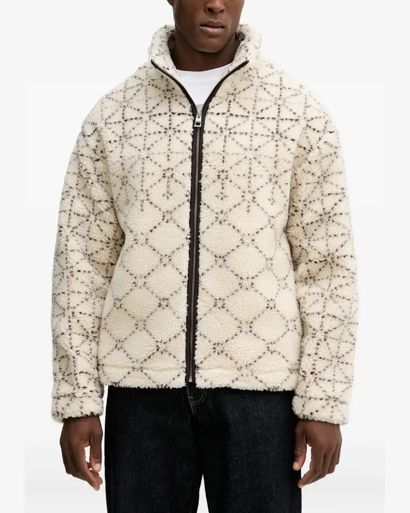 Guess Gemusterte Jacke - Nude Nude