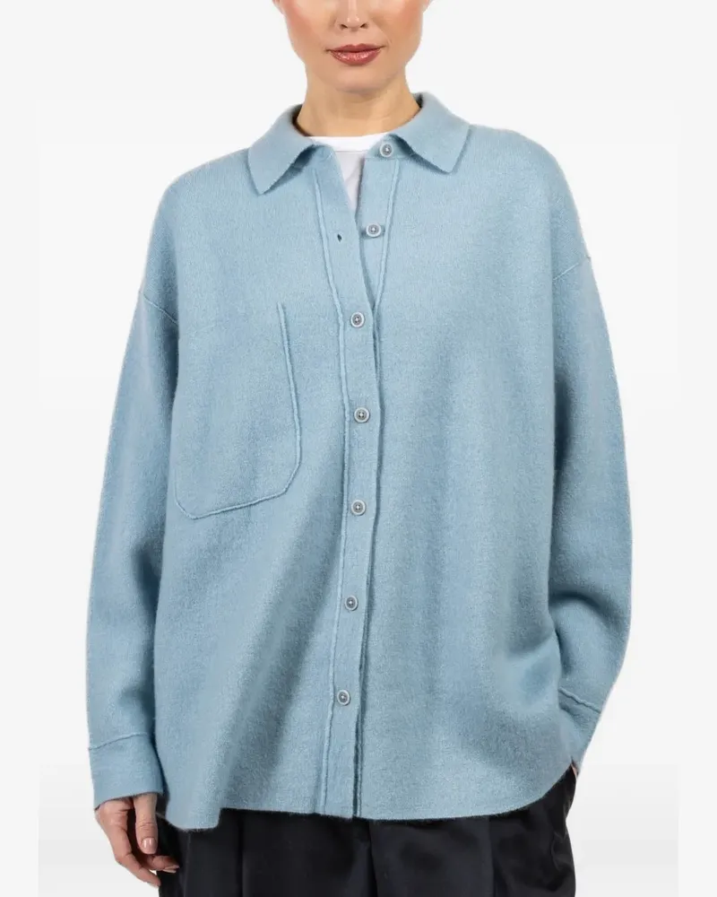 Iris von Arnim pocket button top - Blau Blau