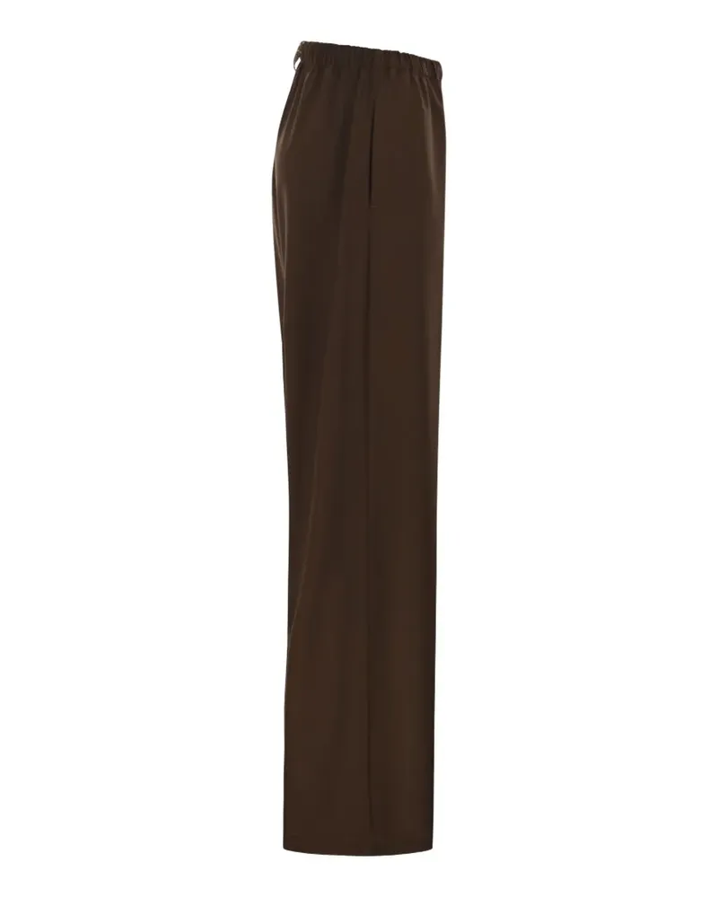 Fabiana Filippi Weite Hose mit Stretchbund - Braun Braun
