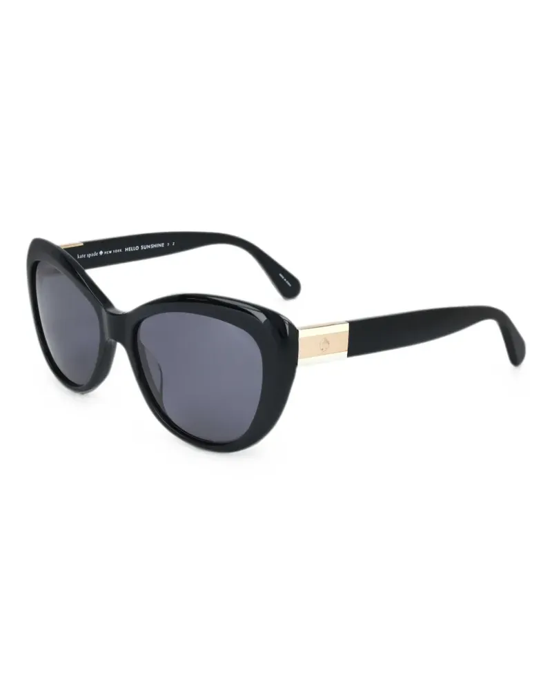 Kate Spade Emmalynn Cat-Eye-Sonnenbrille - Schwarz Schwarz