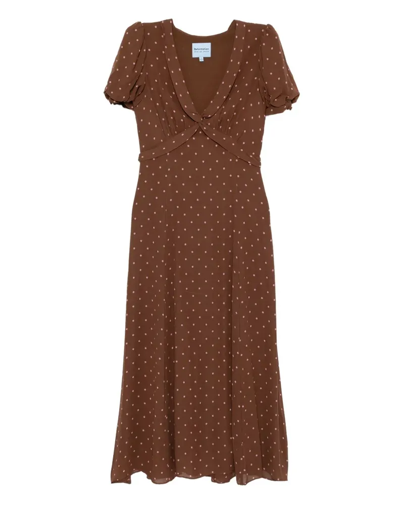 Reformation Michelle Kleid - Braun Braun