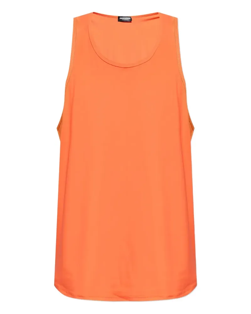 Dsquared2 Icon Tanktop mit Logo-Print - Orange Orange