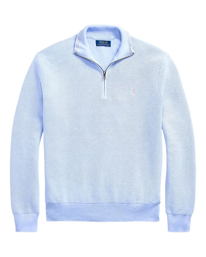 Ralph Lauren Pullover mit kurzem Reißverschluss - Blau Blau