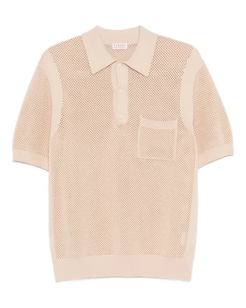 FURSAC Poloshirt mit Tasche - Nude Nude