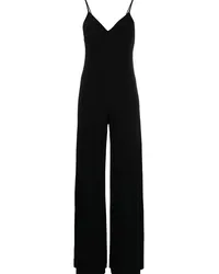 Norma Kamali Jumpsuit mit tiefem V-Ausschnitt Schwarz