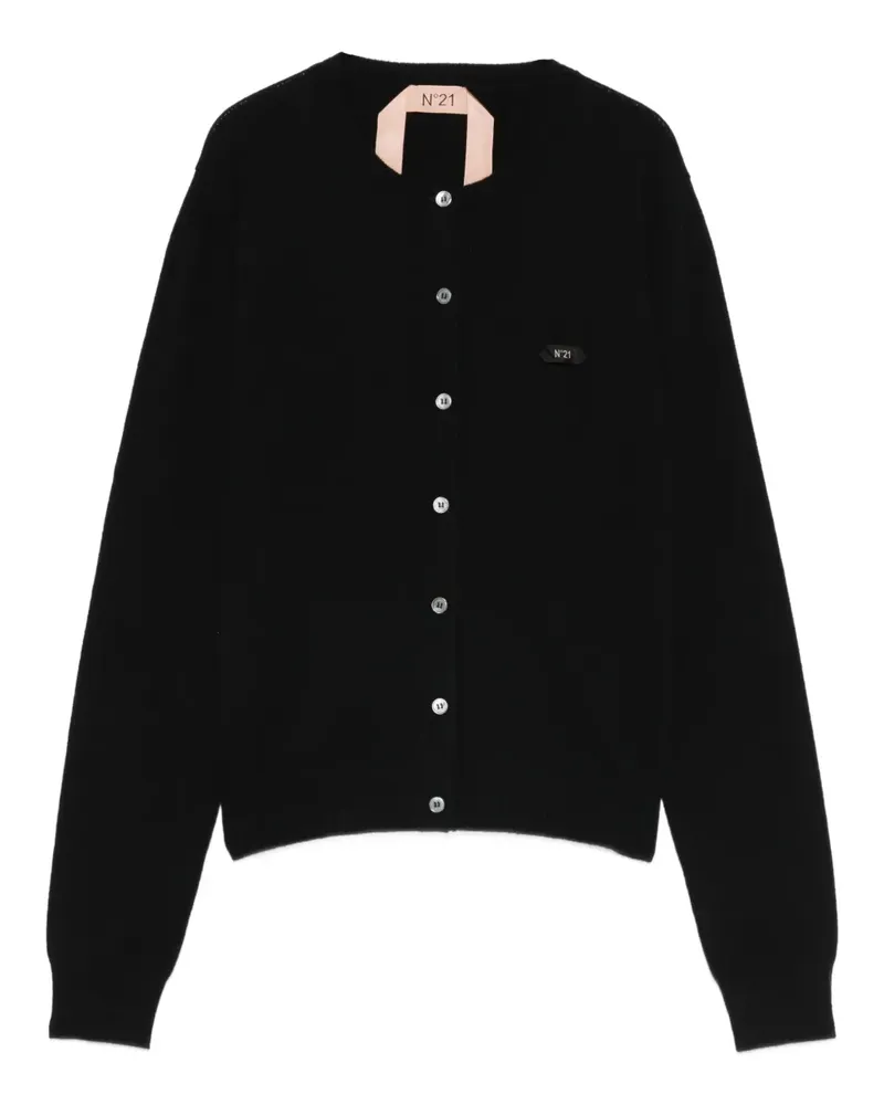 N° 21 button-up cardigan - Schwarz Schwarz