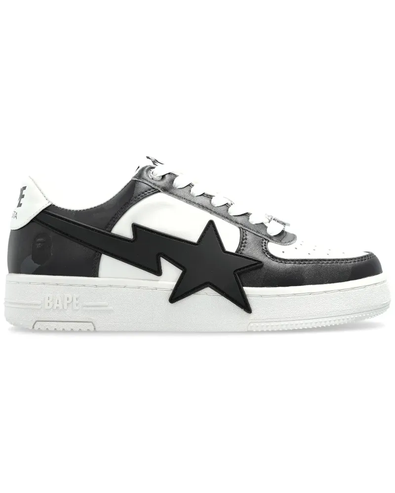 BAPE Bape Sneakers mit Sternblitz - Weiß Weiß