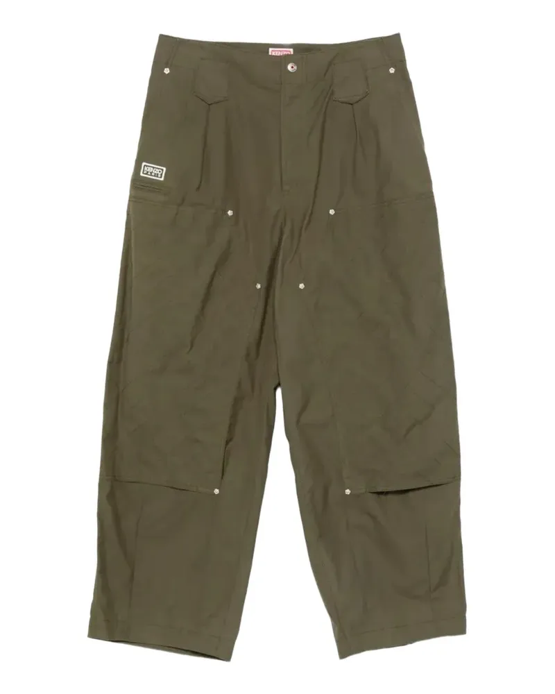 Kenzo quilted-panel trousers - Grün Grün