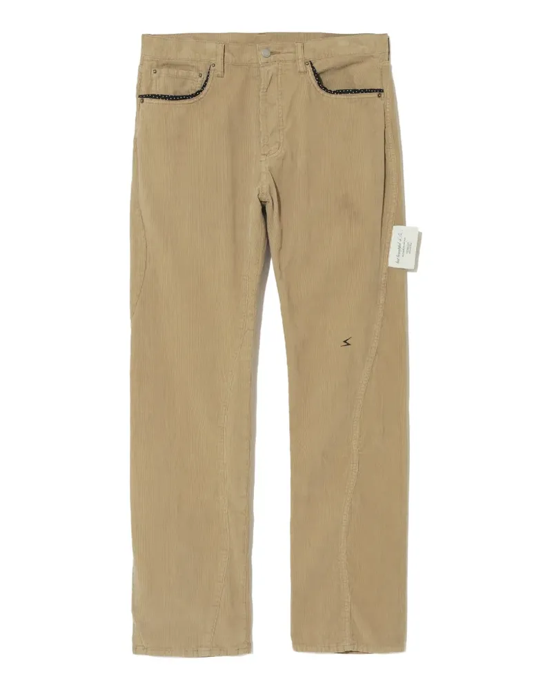 Undercover Hose aus Cord - Nude Nude