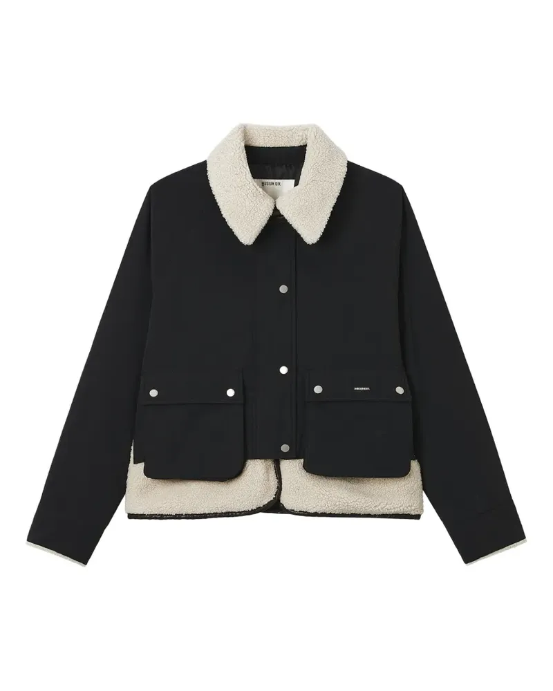 Musium Div. Jacke im Layering-Look - Schwarz Schwarz