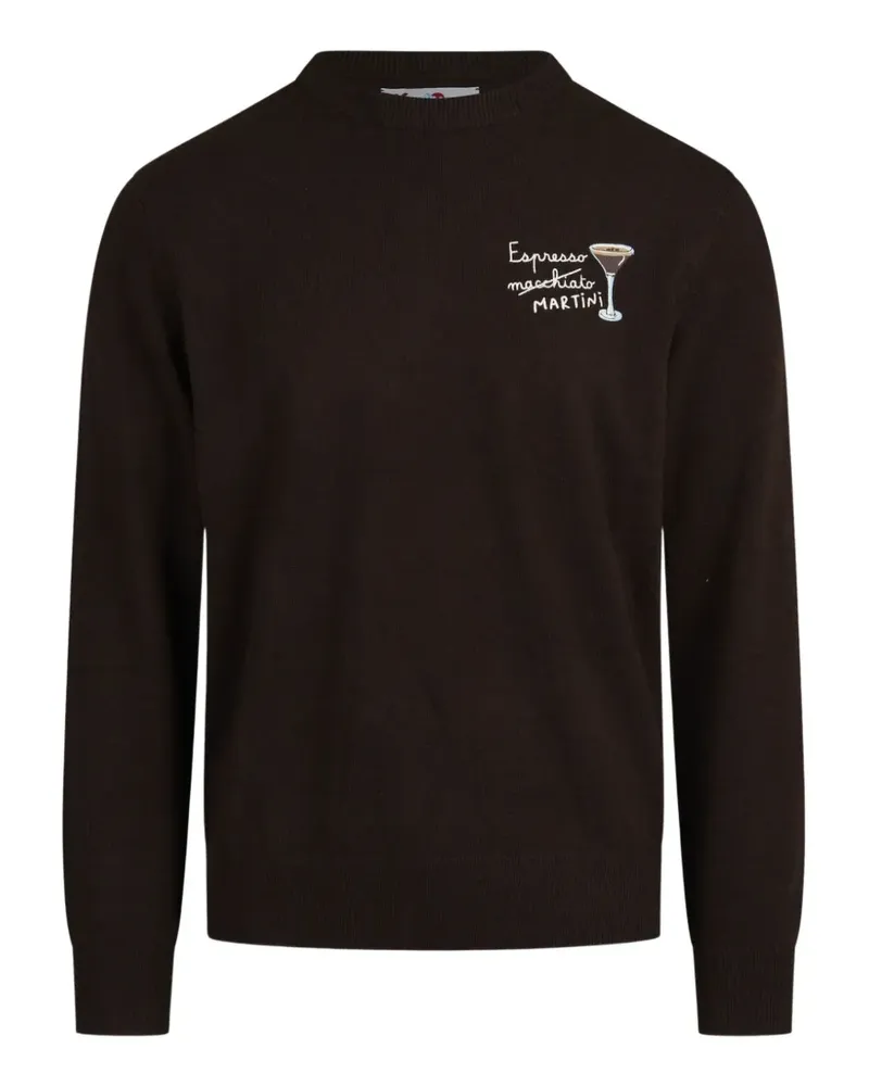 MC2 Saint Barth Heron embroidered sweater - Braun Braun