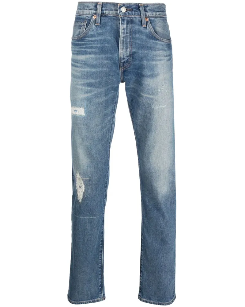 Levi's Halbhohe Straight-Leg-Jeans - Blau Blau