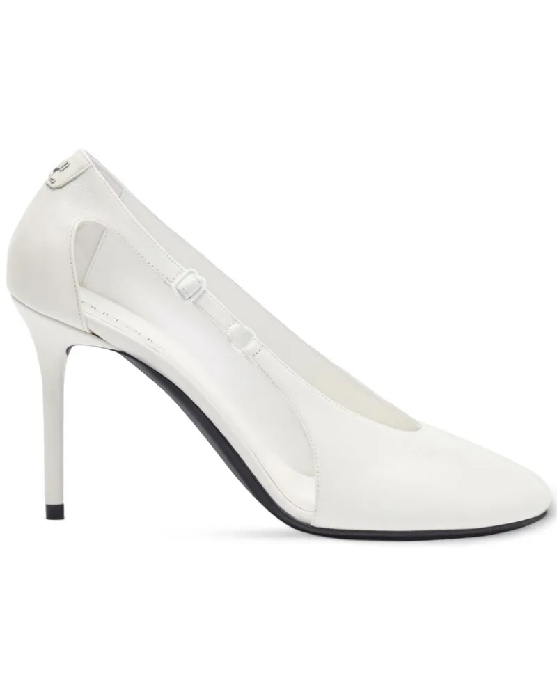 Courrèges Oblique Pumps 100mm - Weiß Weiß