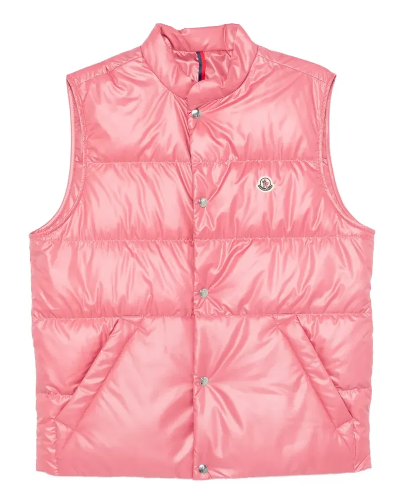 Moncler Restigo quilted buttoned gilet - Rosa Rosa
