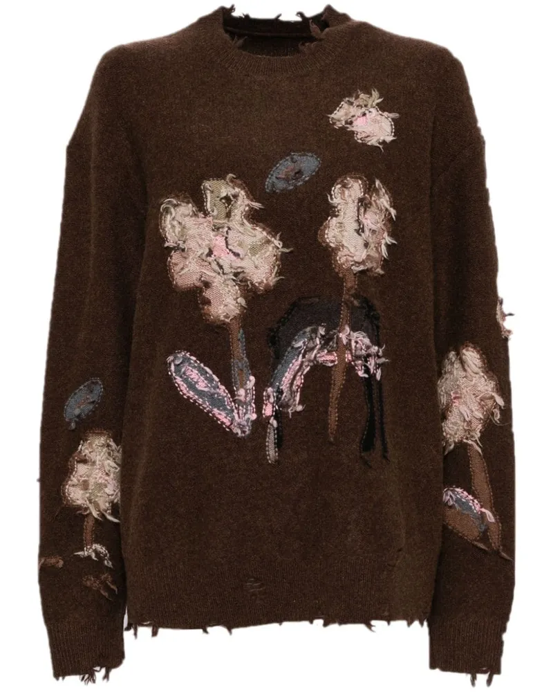 JNBY Pullover mit Blumenmuster - Braun Braun
