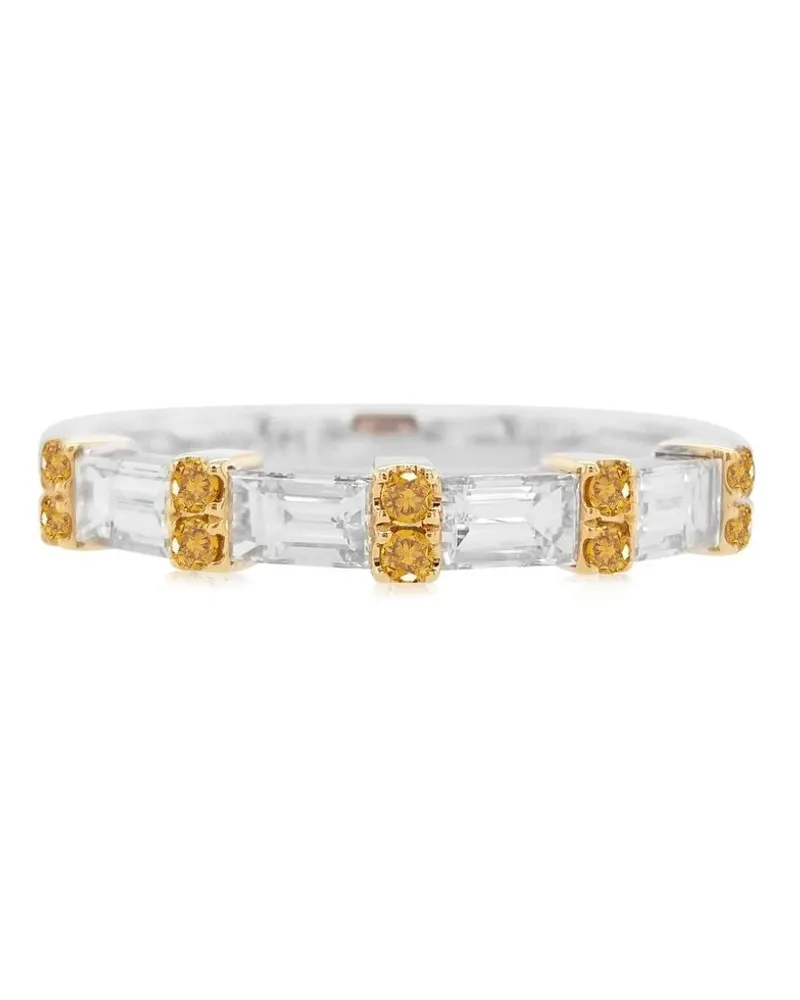 HYT Jewelry 18kt Weißgoldring mit Diamanten - Silber Silber