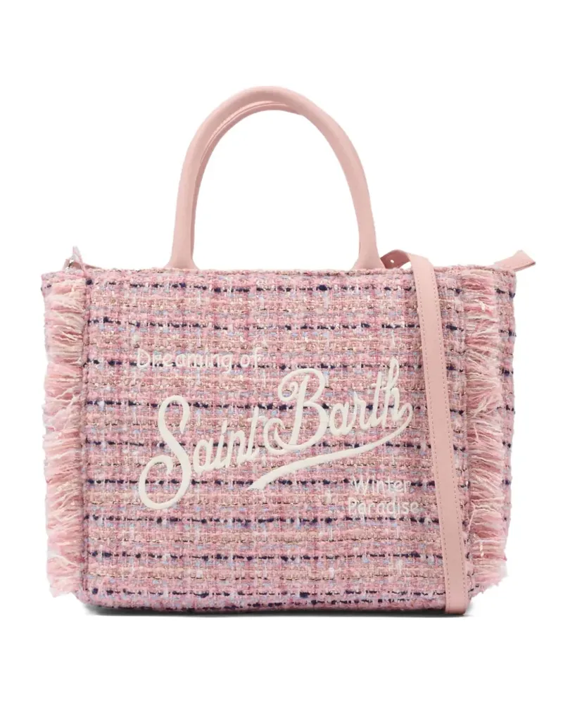 MC2 Saint Barth Colette tweed tote bag - Rosa Rosa