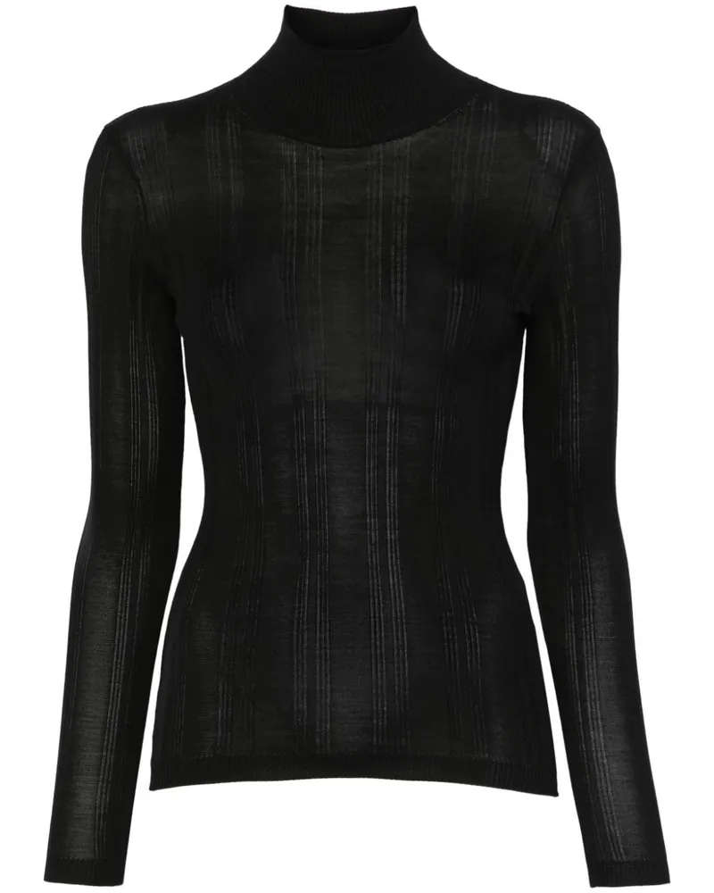 Carven Pullover mit Rollkragen - Schwarz Schwarz