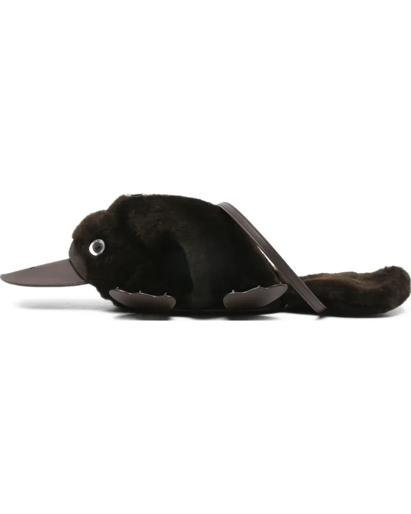 Loewe Platypus Schultertasche - Braun Braun
