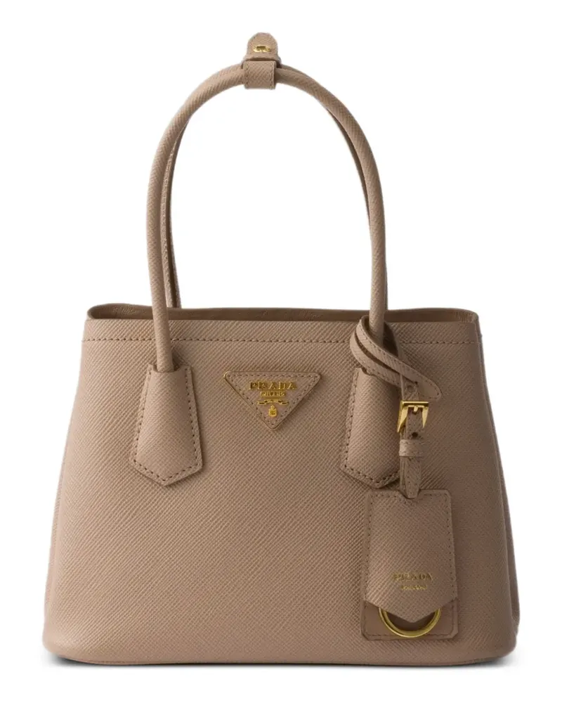 Prada Double Saffiano leather mini-bag - Braun Braun