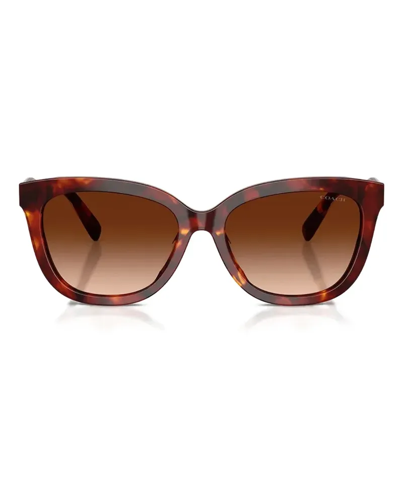Coach tortoiseshell-effect cat-eye sunglasses - Braun Braun