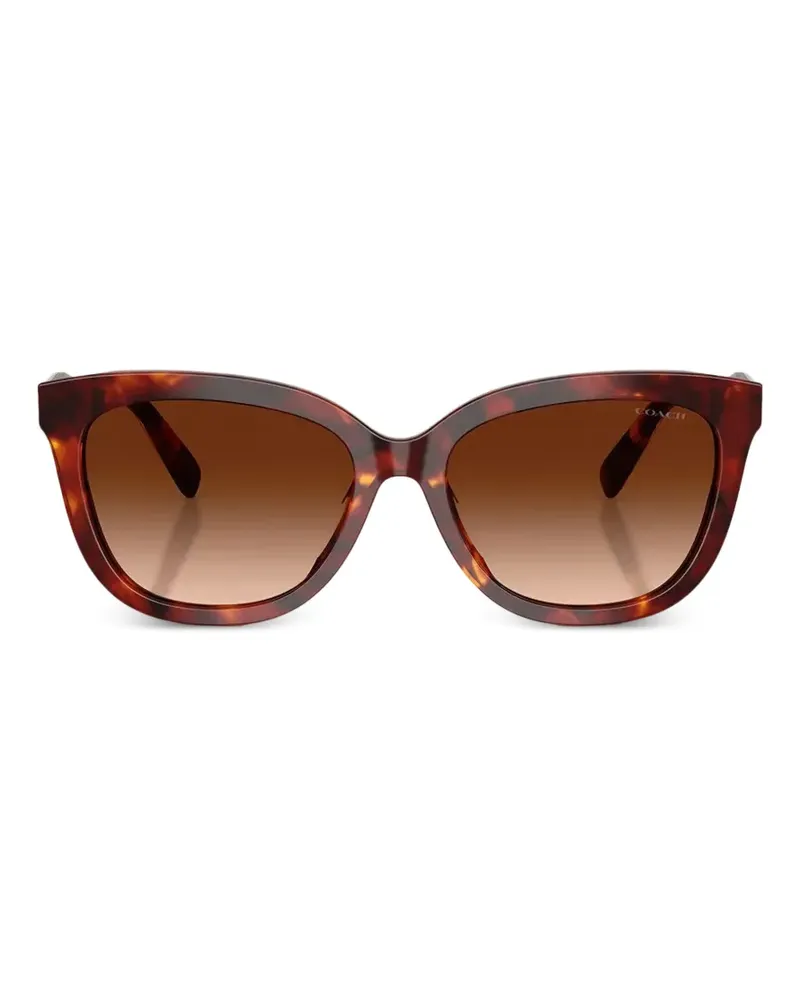 Coach tortoiseshell-effect cat-eye sunglasses - Braun Braun