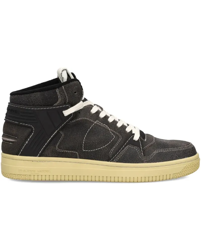 Philippe Model High-Top-Sneakers mit Reißverschluss - Schwarz Schwarz