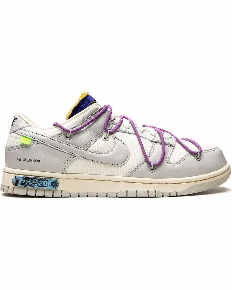 Nike x Off-White Dunk Low Sneakers - Weiß Weiß