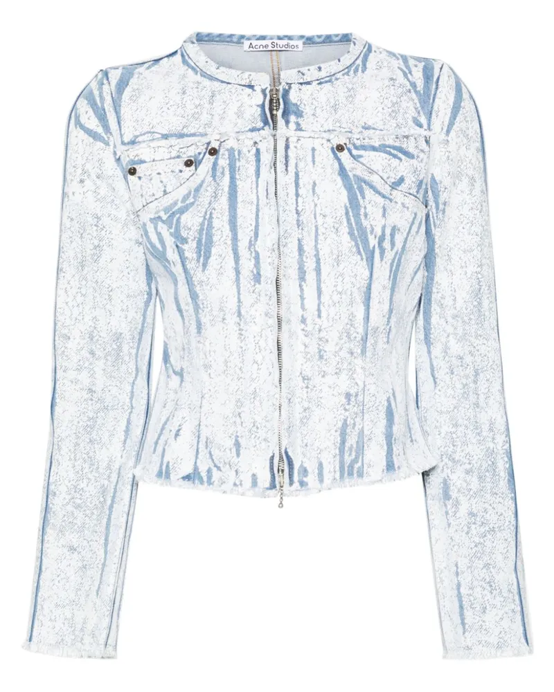 Acne Studios Jeansjacke mit Pigment Blau