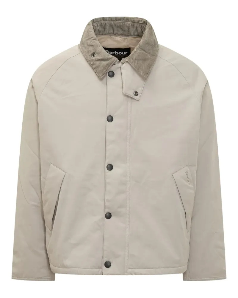 Barbour padded corduroy-collar jacket - Nude Nude