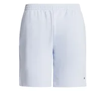 Fleece-Shorts mit Logo-Applikation