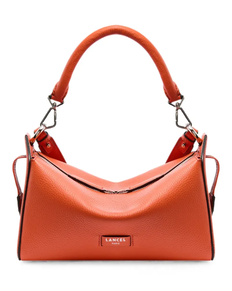 Lancel Louison grained leather shoulder bag - Orange Orange
