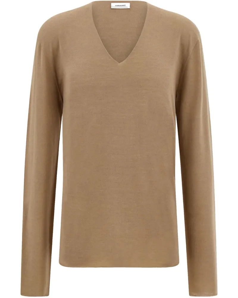 Ferragamo STrickpullover ohne Nähte - Grün Grün