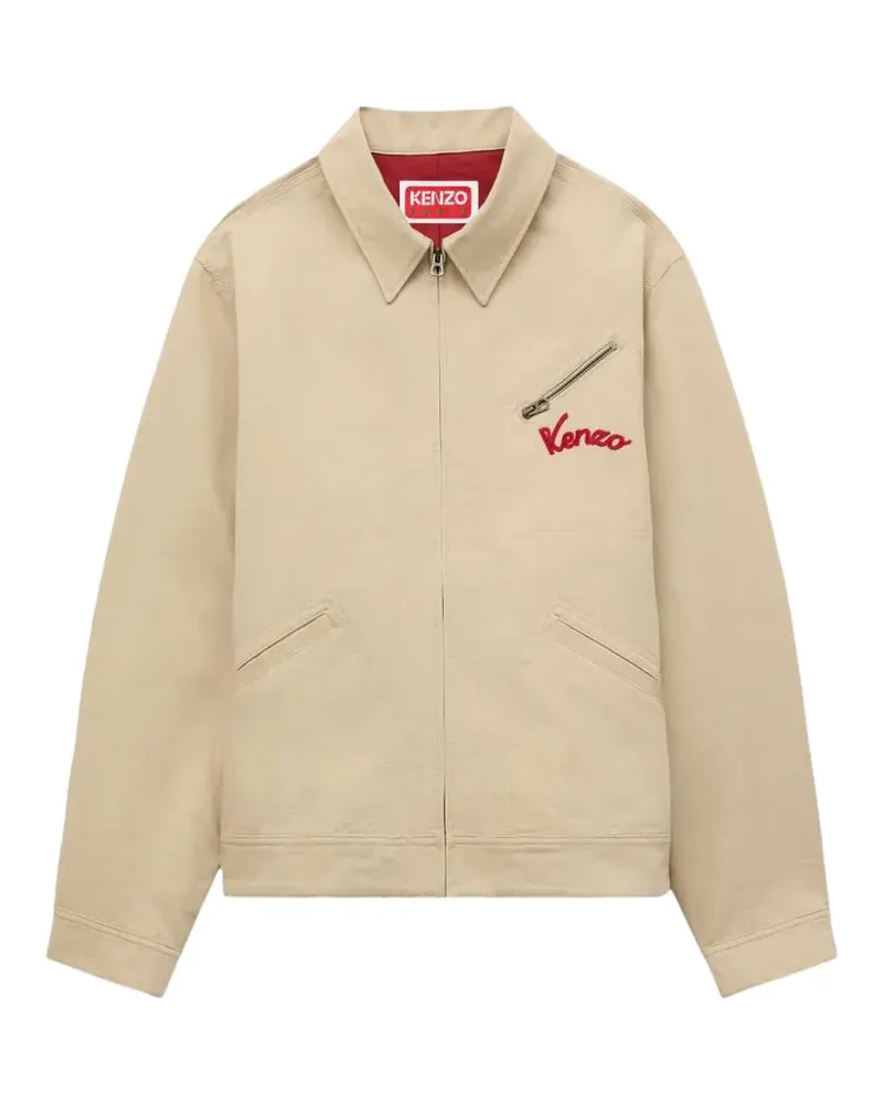 Kenzo Varsity embroidered jacket - Nude Nude