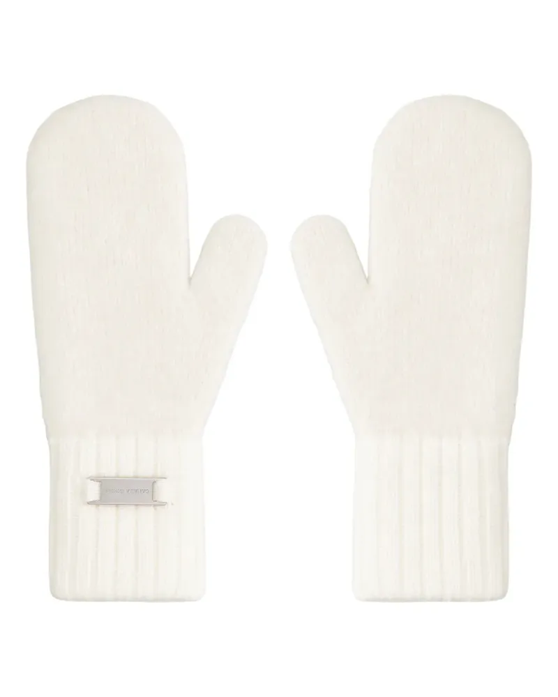 Canada Goose logo-plaque gloves - Nude Nude