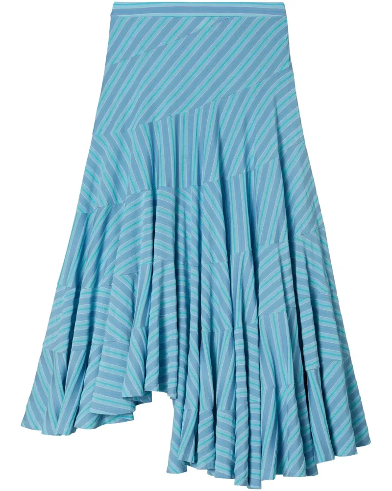 Tory Burch Asymmetrischer Midirock - Blau Blau