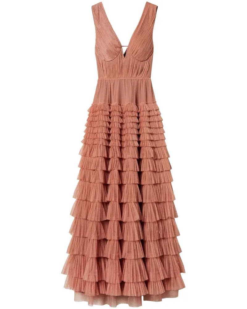 Twin-Set Kleid aus Tüll - Orange Orange