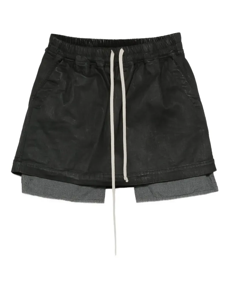 DRKSHDW by Rick Owens Minirock mit Kordelzug - Schwarz Schwarz