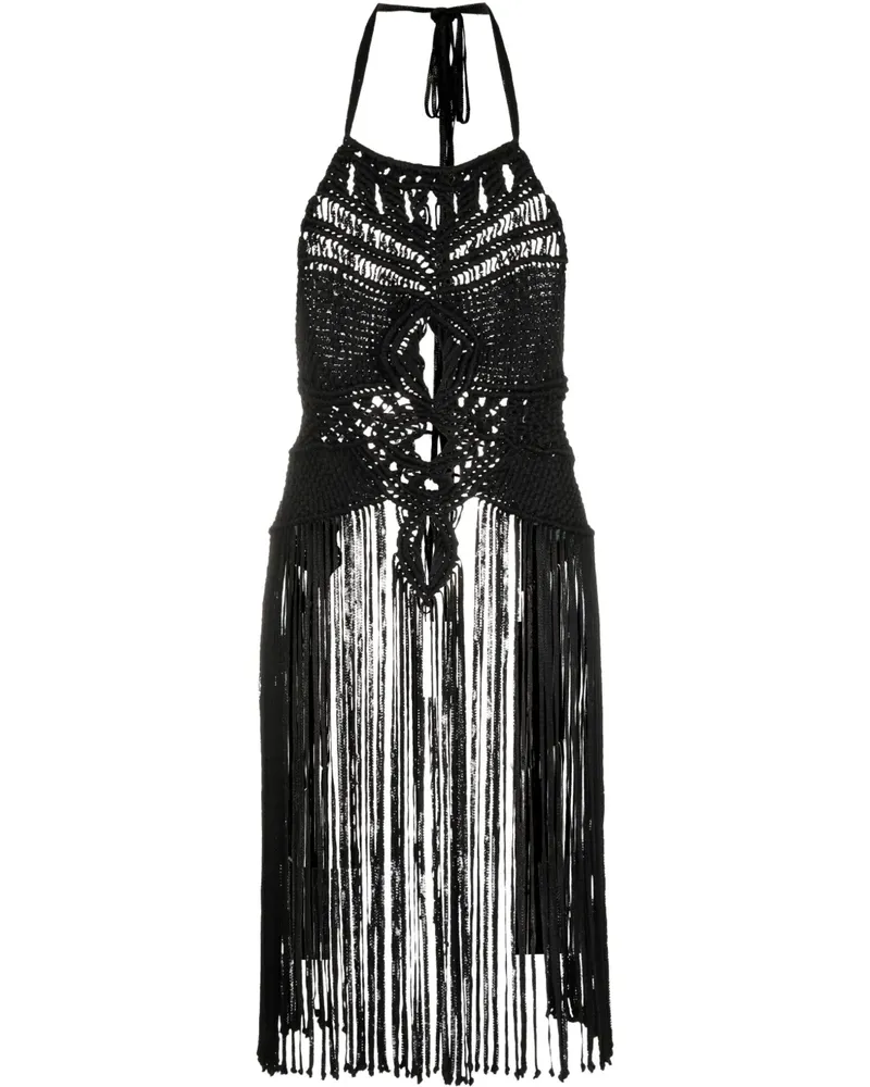 Alberta Ferretti Pullunder mit Cut-Outs - Schwarz Schwarz