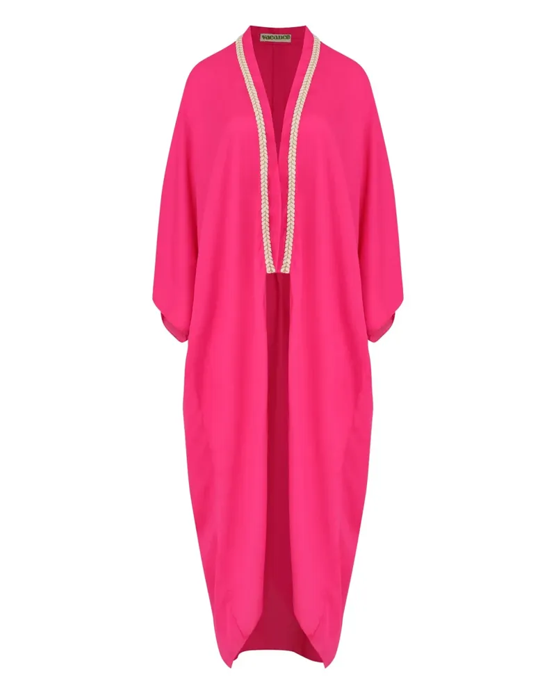 OLYMPIAH Mantel mit besticktem Besatz - Rosa Rosa