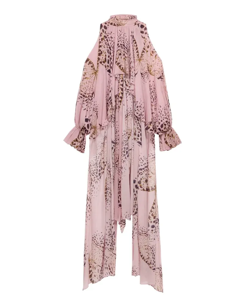 Blumarine Bluse mit Rüschen - Rosa Rosa