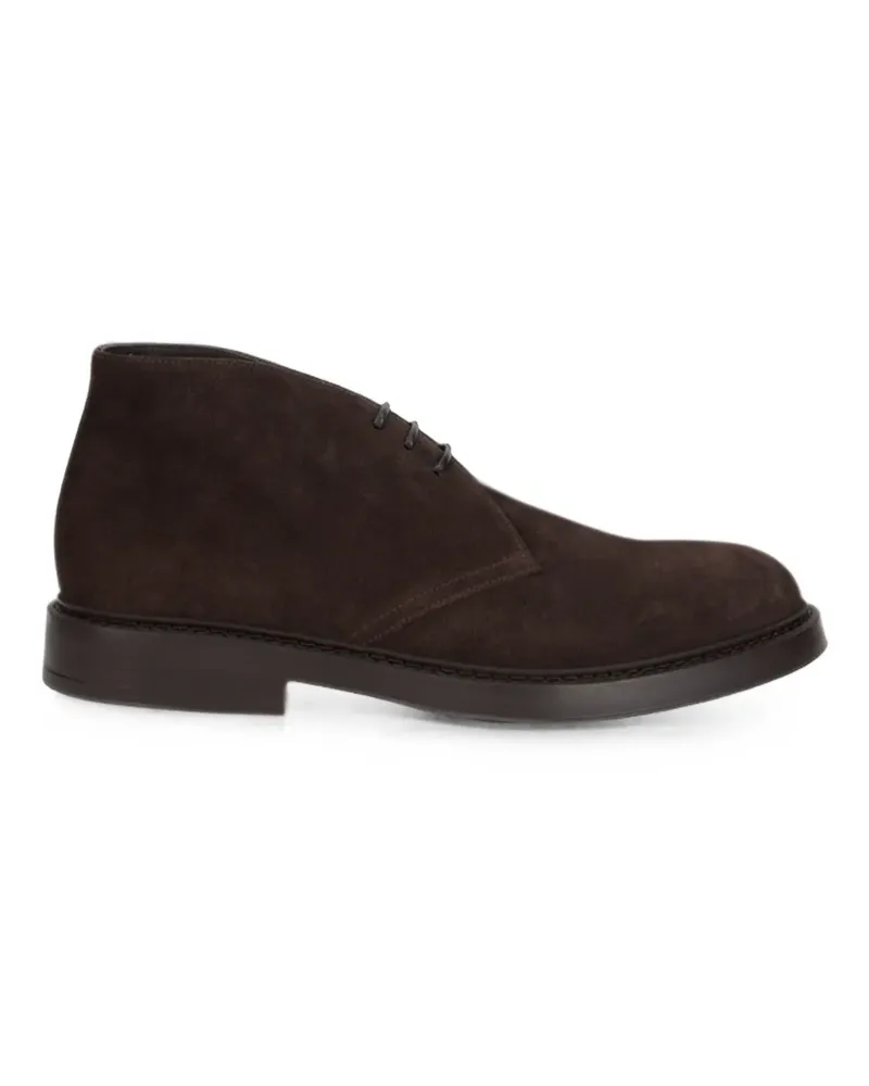 Doucal´s Schnürstiefel aus Wildleder - Braun Braun