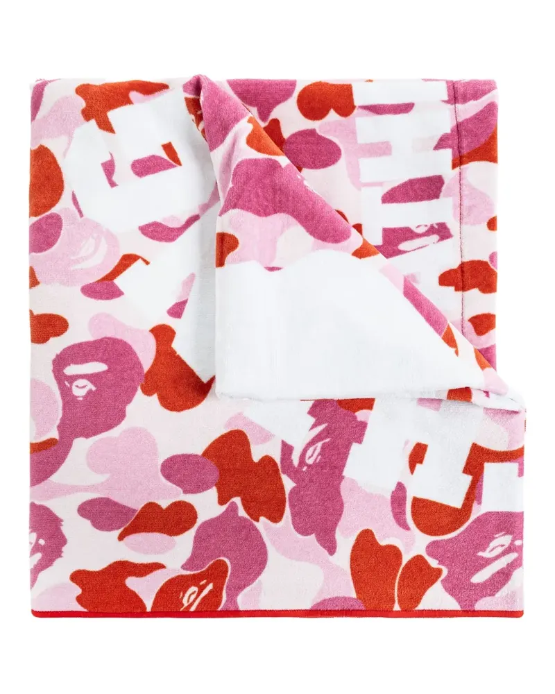 BAPE camouflage-pattern bath towel - Rosa Rosa